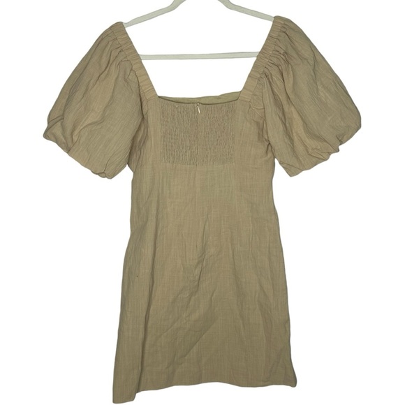 Elegant Cream Mini Dress - Picture 4 of 13